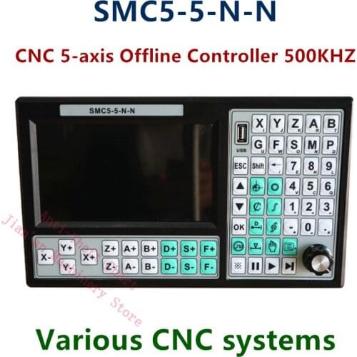 CNC 5-axis Offline Controller 500KHZ Motion Controller 7 Inch Large Screen Replace Mach 3 USB for Engraving Milling Machine New