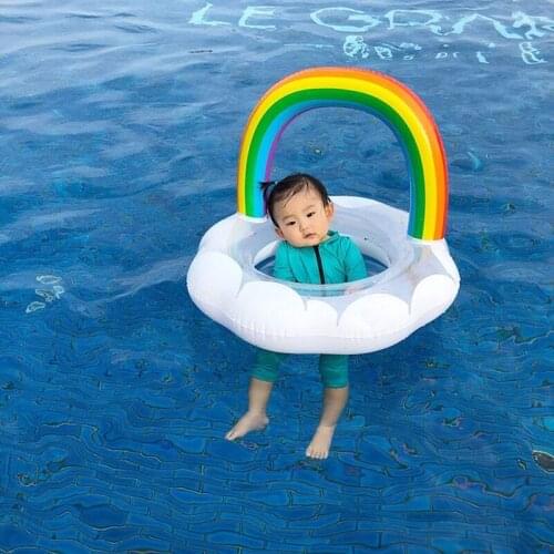 Baby Swimming Ring Inflatable Infant Floating Kids Float Pool Accessories Baby Seat Rings Swimming Accessories Baby Neck Float