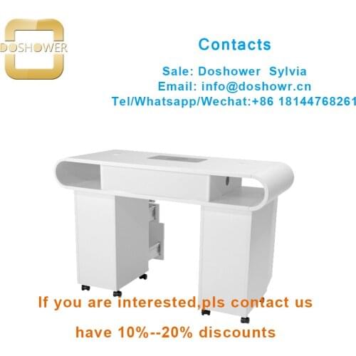 Doshower DS-W1904 display nail polish colors with nail technician table manicure for table ligth for manicure tables