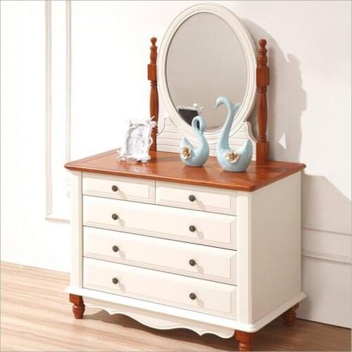 European solid wood frame genuine leather lounge chair foot combination bedroom relax chair set p10263