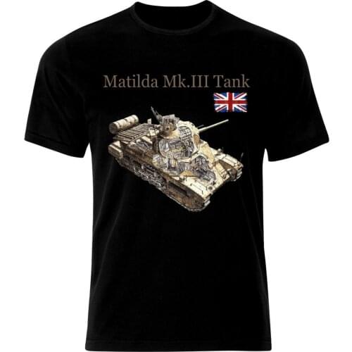 MK 3 Matilda Tank Panzer Armure WW2 Army was UK T-Shirt