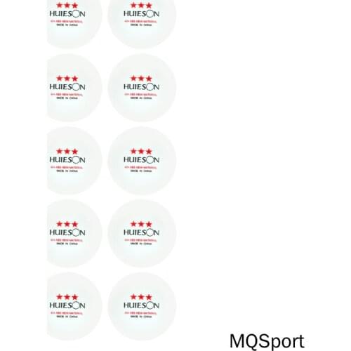 Huieson 10Pcs/Pack English New Material Table Tennis Balls 3 Star 2.8g 40+mm New ABS Plastic Ball For Ping Pong Training