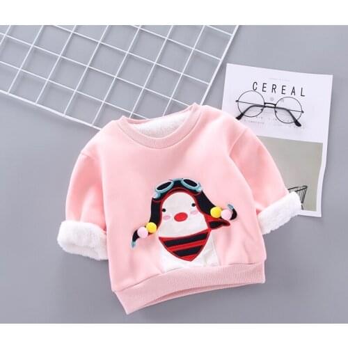IENENS Winter Baby Boys Girls Sweatshirt Clothing T-shirt Hoodies Toddler Infant Boy Girl Cotton Thick Clothes T Shirt Hoodie