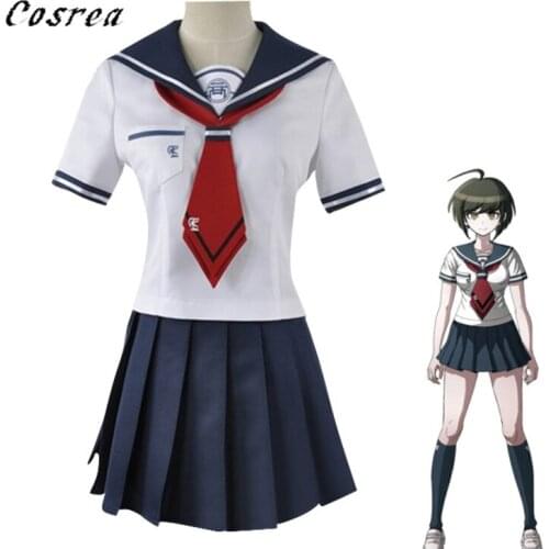 Danganronpa Another Episode komaru naegi cosplay Top+Skirt+Tie Suits Girls Game Dangan Ronpa JK School Uniforms For Women