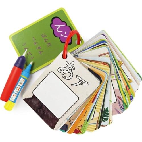 New Japanese Magical Water Drawing Board Painting Card with Water Coloring Pen Educational Toys for KIds Children Birthday Gift