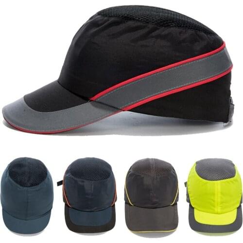 New Work Safety Bump Cap Hard Inner Shell Protective Helmet Baseball Hat Style For Work Factory Shop Carrying Head Protection