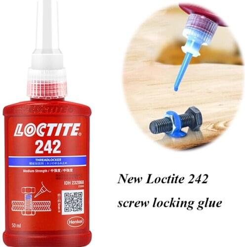 New Upgrade Loctite 242 Medium Strength Screw Sealing Glue Anti-loose Anaerobic Glue Thread Locker Metal Screw Locking Adhesive