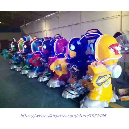 Indoor Outdoor Amusement Park Playground Equipment Kids Adults Rotating Walking Robot Laser Gun Shooting Battle Game Machine