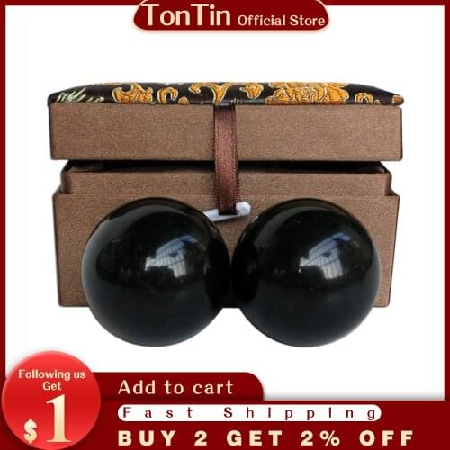 Wholesale and Retail Traditional Massage Tool / Natural Bian-stone / Fitness ball/Massager / Scrapping 2pieces/set