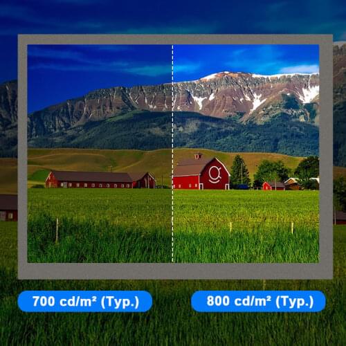 Original 7 Inch LVDS LCD screen CLAA070MA21BW V3Resolution 800*600 Brightness 215 Contrast 500:1