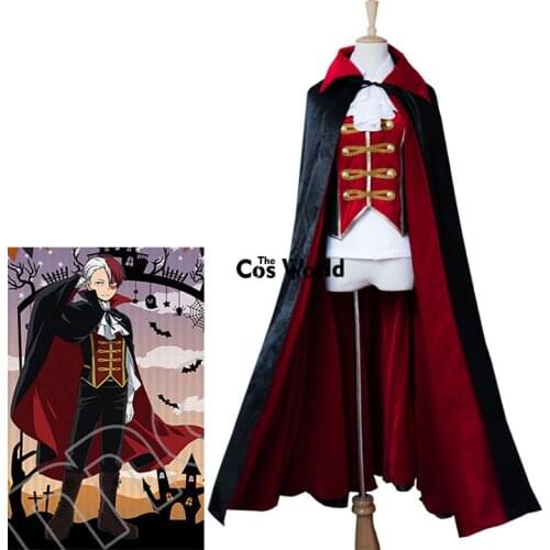 Boku No Hero Academia My Hero Academia Todoroki Shoto Halloween Hallowmas Cloak Coat Vest Pants Uniform Outfit Cosplay Costumes