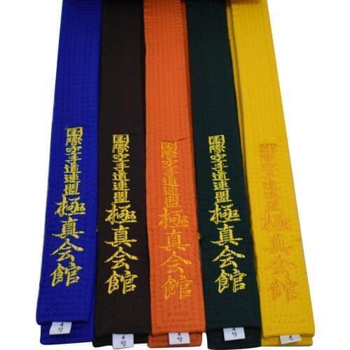 Kyokushin Karate Belt Karate Kyokushinkai Belts Japan Tokyodo Belts could Customized embroidered name and words
