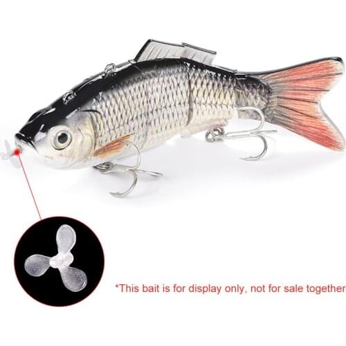 Decoy thruster 10x Propeller Fishing Electric Lure Wobblers Artificial Bait Fishing Tackle Soft Artificial Wobblers Fishing