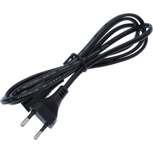 AC US EU Power Cable 2pin plug 1.5m 2*0.75 2-prong copper cord cable lead Wire