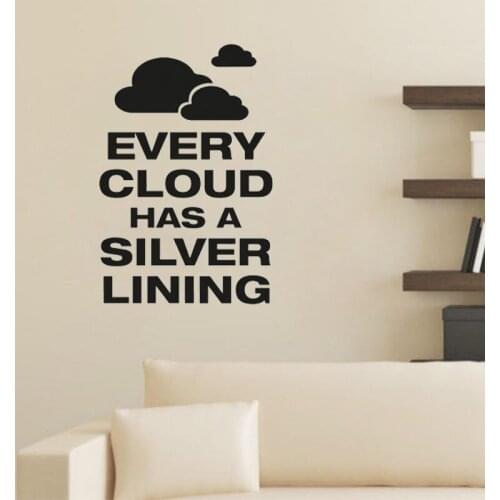 Every Cloud Wall Sticker Kids Children Room Decoration Wall Art Murals Nursery Wall Decals Vinyl Wallpaper Poster