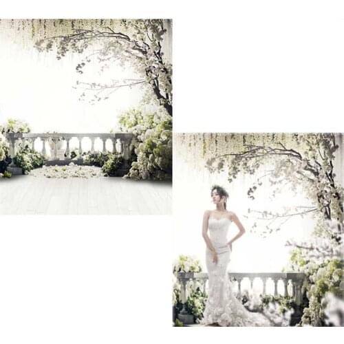 MEHOFOTO Flower Tree Vinyl Photography Background For Wedding New Fabric Flannel Backdrop For Love photo studio 6942