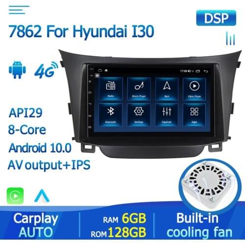 Yelloberry Android 10.0 car Multimedia Player For Hyundai I30 Elantra GT 2012+ car stereo carplay AUTO 4GLTE BT IPS screen