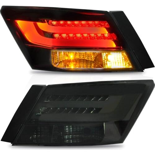 VLAND Tail lights Assembly Fit for 2008 2009 2010 2011 2012 2013 Honda Accord, Tail Lamp with Turn Signal, LED DRL light