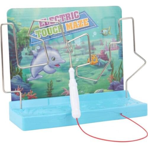 1Set Children Novel Labyrinth Toy Metal Electric Shock Safe Game Intellectual Development Funny Educational Toy for Kids Gift