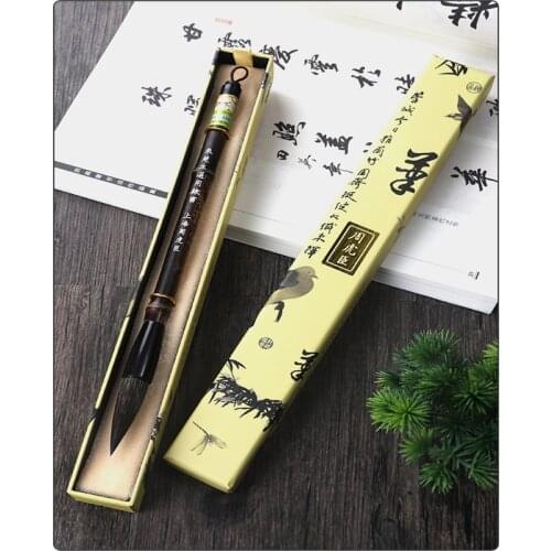 1pc Lai Chusheng Brush Big Chinese japanese Calligraphy Couplets Regular Official Script Squirrel Hair Gift Box