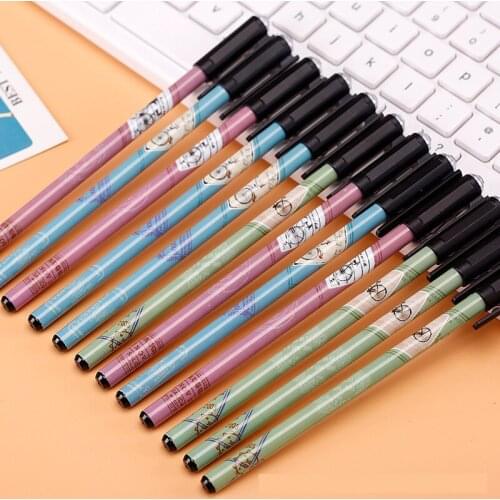 1 PCS New Cute Creative Black Cat Gel Pen Student Stationery Novelty Gift School Material Office Supplies