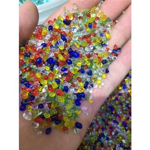 100 grams, colored colored stone irregular gravel particles, crystal gravel aquarium decoration