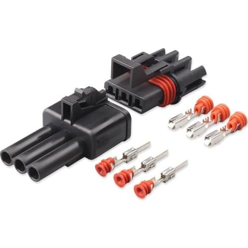 100 sets 3 pin way DJ7039A-2.8-11/21male and female 280 Series Sealed plastic wiring harness auto connector 12040977