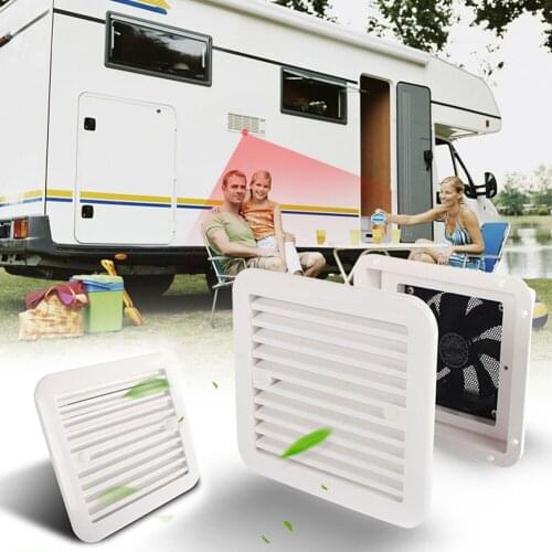 12V 4W Fridge Vent with Fan for RV Trailer Caravan Side Air strong wind exhaust Automobile Accessories Car Styling Camper