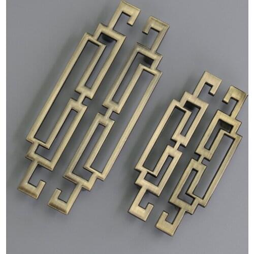 6PCS 64mm/96mm Zinc Alloy Vintage Kitchen Furniture Bedroom Wardrobe Handle Pull Cupboard Drawer Door Handle