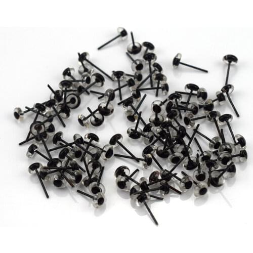 200Pair New Glass Eyes 3mm 4mm 5mm 6mm Needle Felting Animals Bears Rabbit Dog Dolls Animal Eyes for DIY Dolls Toy Accessories