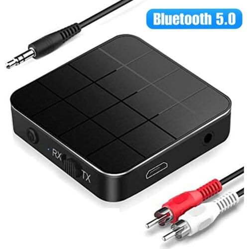 Bluetooth 5.0 Audio Receiver Transmitter AUX RCA 3.5MM Jack USB Music Stereo Wireless Adapters For Car TV PC Speaker headphones