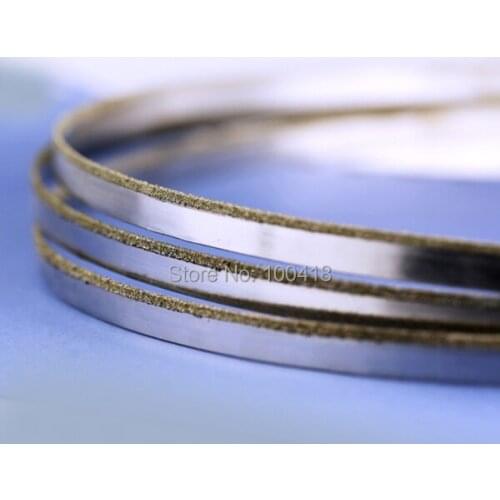 EMS Free Shipping 10pcs 37.7"*1/8" Replacement Diamond Band Saw Blade Cutting glass for Inland DB-100 machine