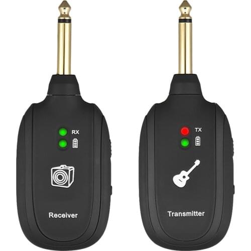 Lekato A8 Wireless adapter Uhf Electric Guitar Wireless System Transmitter Receiver Guitar Bass Audio System 4 Channels