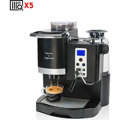 Household Semi-Automatic Coffee Machine Steam Milk Froth Coffee Maker Milk Warmer For Make Americano Espresso Latte Cappuccino