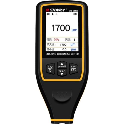Digital Paint Coating Thickness Gauge SNDWAY SW-6310B Car Detector Refinishing Paint Micrometer Meter for Auto Coating Thickness