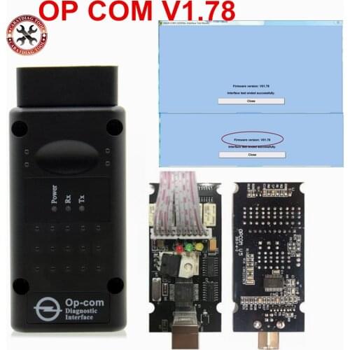 V1.78 Version OP COM Auto Diagnostic Tool Scanner with PIC18F458 chip OBD2 OP-COM/OPCOM CAN BUS For Opel