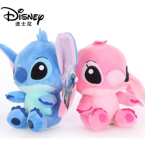 Disney 20cm Cartoon Stitch Lilo & Stitch Stuffed Plush Animals Kids Toy for Girl Children Kawaii Baby Plush Doll Toy Soft Dolls