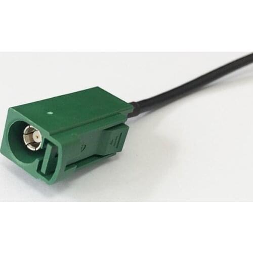 Fakra E female SMB coax connector pigtail cable RG174 20cm 8" for Car TV