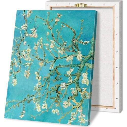 HD Home Decor Printing Almond In Blossom Poster Canvas Wall Art Oil Painting Living Room Decoration with Frame