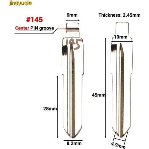 Jingyuqin 100pcs KD Flip Remote Car Key Blade No.09 27 64 145 For Mazda 3 5 6 M6 MX5 RX8 Miata CX-7 CX-9 RX-8 CX-9 Uncut Blank