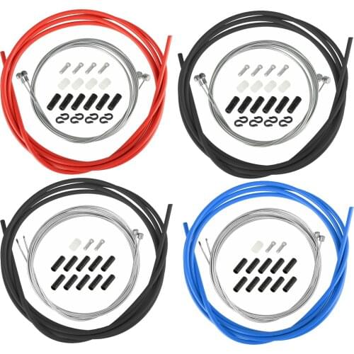 Bike Cable Housing Set Brake Shifter Sleeve Crimps Ferrules Accessories