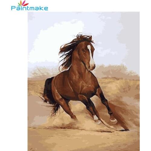 Paintmake Horse DIY Paint By Numbers For Kids Adult Digital Oil Painting On Canvas Home Wall Art Decorative paintings