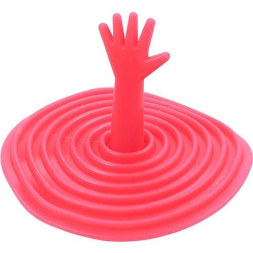 Creaive Palm Shaped Sink Plug Kitchen Sink Strainer Drains, Cute Bathroom Basin Sewer Floor Drains Cover Hair Catcher Filter