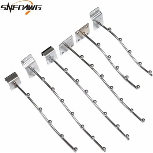 2pcs Display Hooks Shelf Bracket Fit 15x30/25x30mm Square Tube Grid Wall Bracket Supermarket Store Slatwall Display Hook