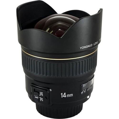 YONGNUO Ultra-Wide Angle Prime Lens YN14mm F2.8 Auto Focus Metal Mount For Nikon D7100 D5300 For Canon 700D 80D 5D DSLR Cameras