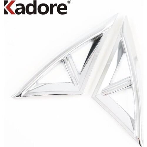 Front Fog Light Lamp Cover Trim For Hyundai Elantra 2021 2022 Carbon Fiber Head Foglight Frame Trims Sticker Car Accessories