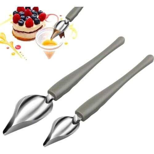 Precision Sauce Decorating Chef Art Pencil Dish Plate Cake Draw Tool Spoon