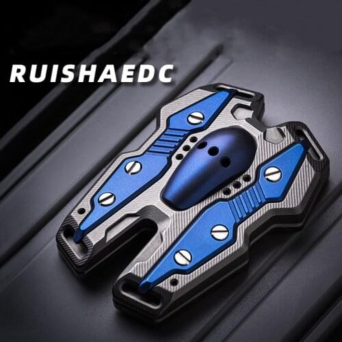 PUISHAEDC PPB Edc Titanium Alloy Pop Coin Adult Decompression Toy Gift