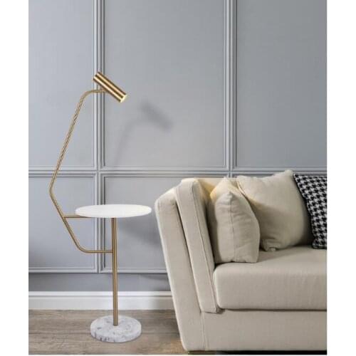 Bedroom living room creative modern simple tea table American bedside net red floor lamp