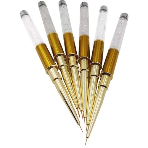 Rhinestone diamond metal drawing pen 1Pcs, suitable for professional salon or home art nail pen manicure tool